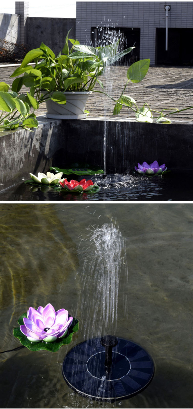 Solar Garden Fountain