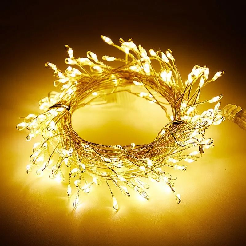 USB LED Firecracker String Lights with Remote Control