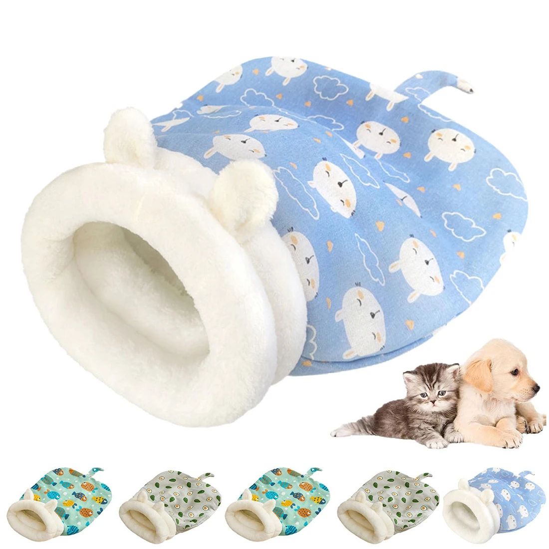 Plush Pet Sleeping Bag Bed