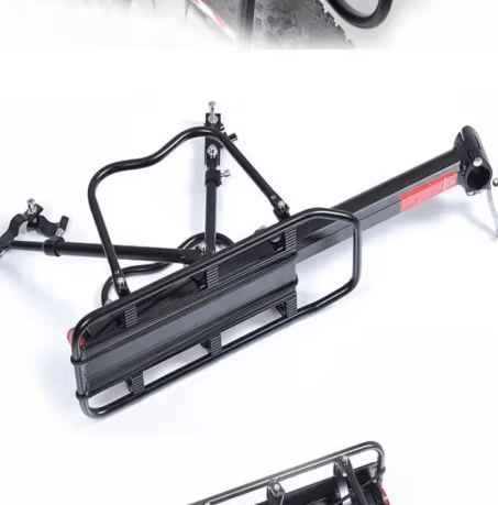 Adjustable Bike Luggage Rack Quick Release Rear Seat Rack with Reflective Plate