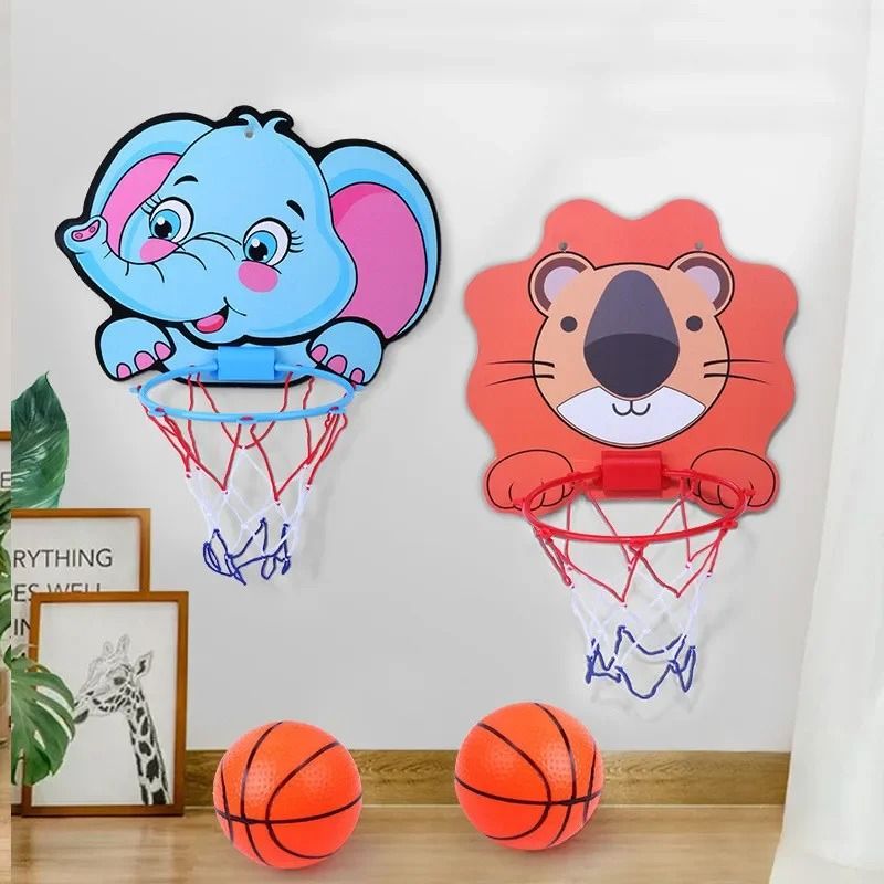 Professional Cartoon Animal Kids Basketball Hoop Kit