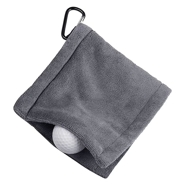 Premium Microfiber Golf Ball and Club Cleaning Towel With Hook