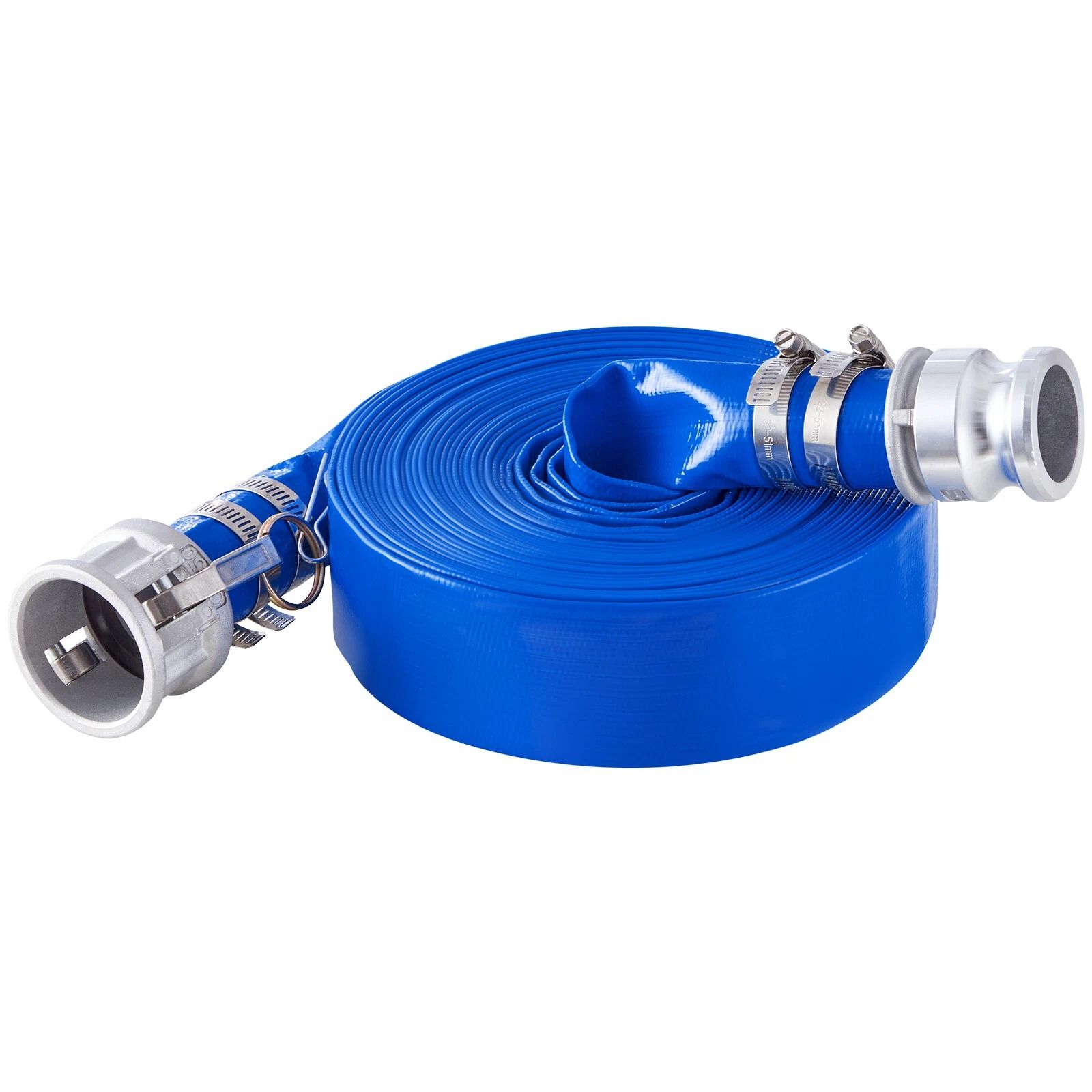 Pool Backwash Hose Blue PVC Discharge Hose with Fittings