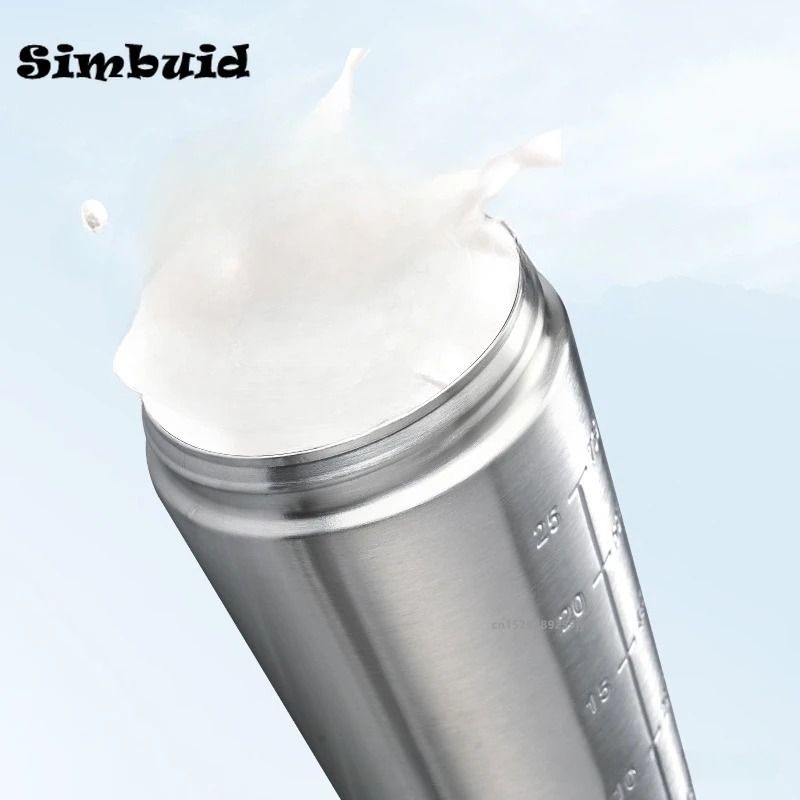 Stainless Steel Protein Shaker Bottle with Mixing Ball Leak Proof Gym Water Bottle
