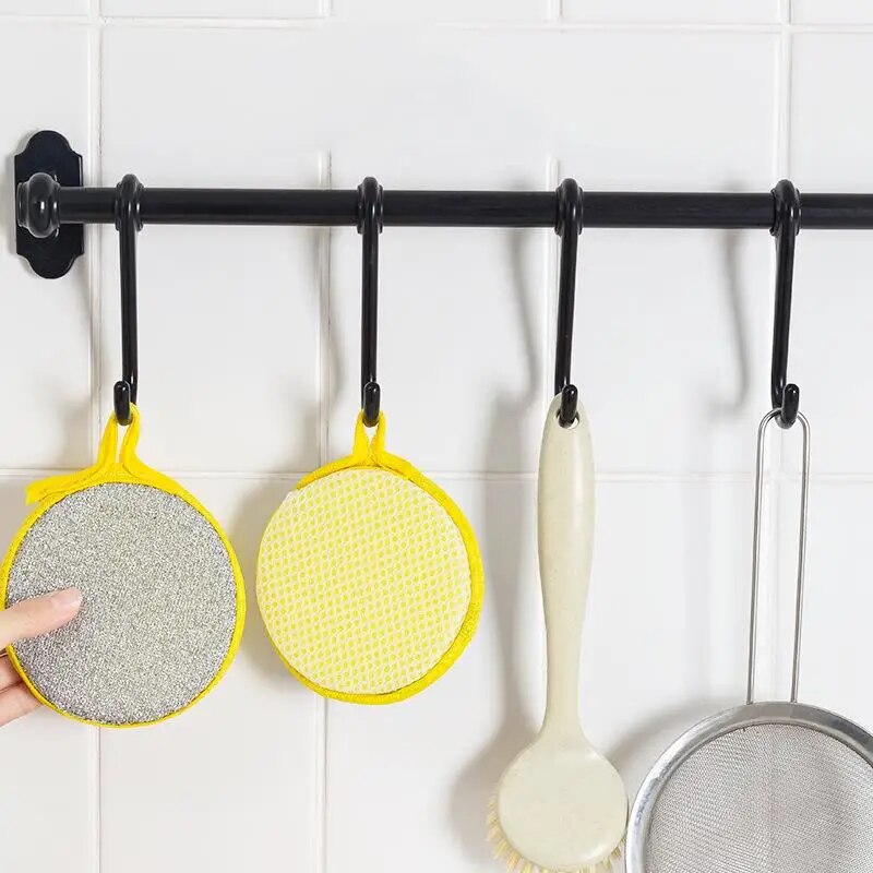 Double Sided Dishwashing Sponge Brush: Household Cleaning Tool (10/20/50PCS)