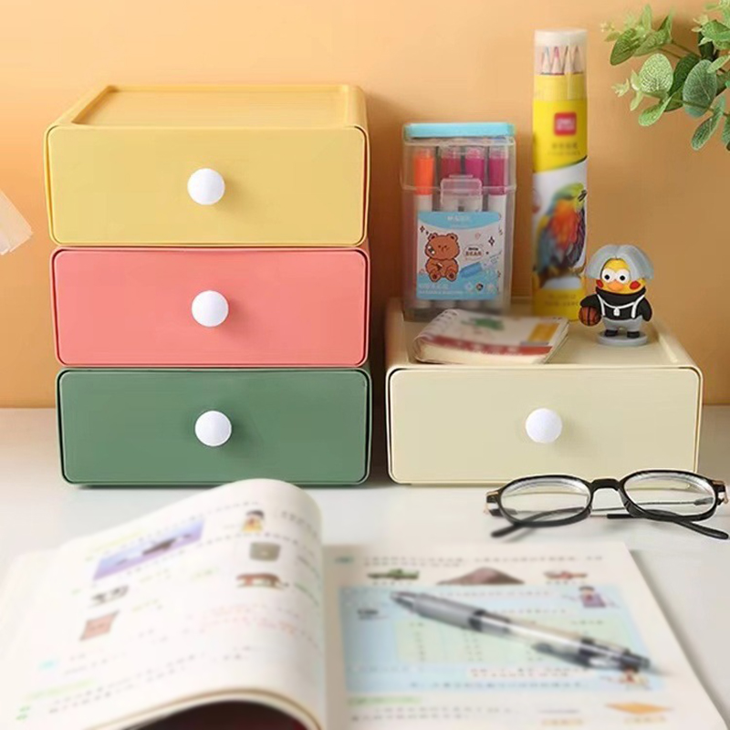 Stackable Storage Box for Desk, Single Drawer for Stationery, Sundry & Storage Supplies