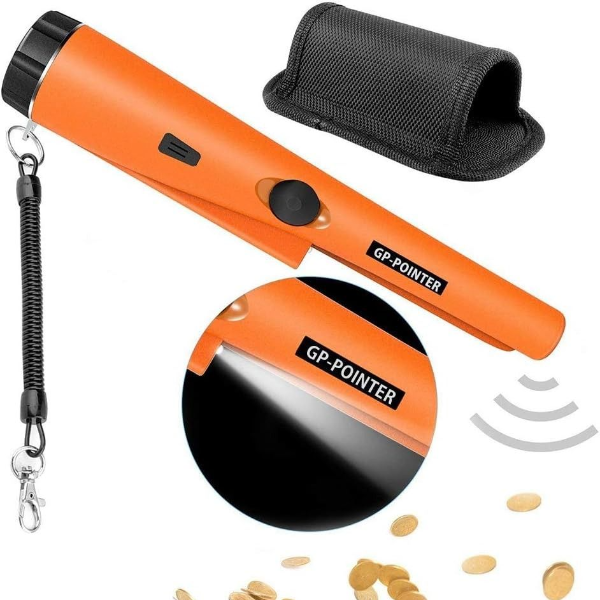 360° Waterproof Metal Detector Pinpointer, Handheld Professional Tool for Gold, Coins, and Relics