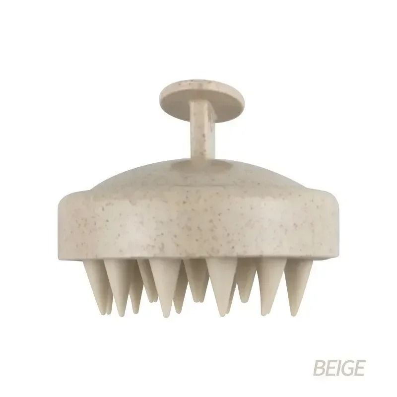 Eco-Friendly Silicone Scalp Massager | Wheat Straw Hair Wash Brush