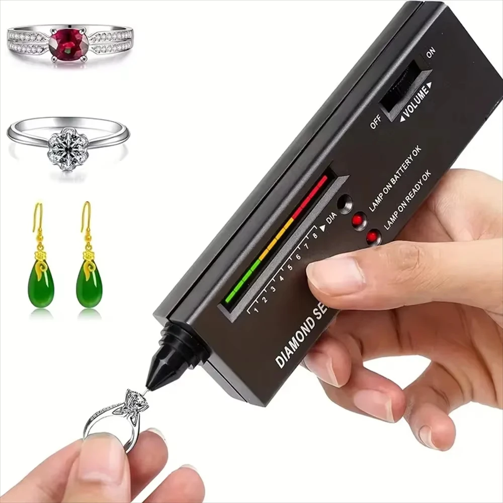 Professional Diamond Tester Pen High Accuracy Jewelry Diamond Tester Tool.