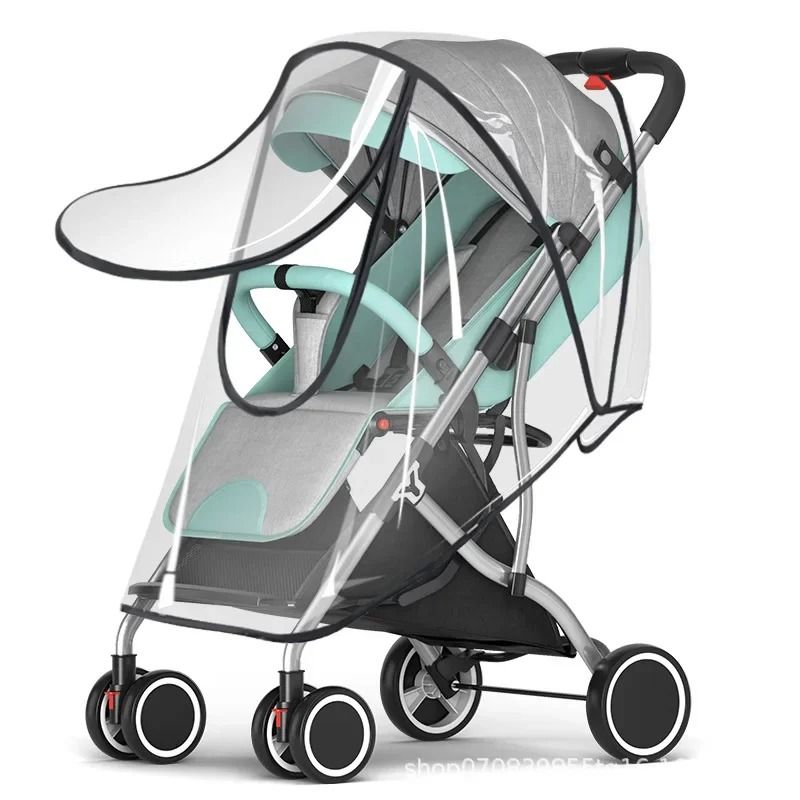 Universal Stroller Rain Cover Transparent Windproof Waterproof Baby Weather Shield