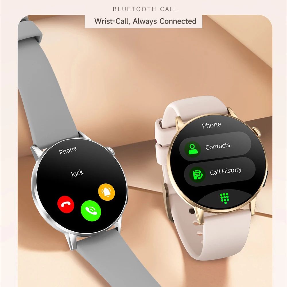 Women AMOLED Bluetooth Calling Smartwatch with Flashlight