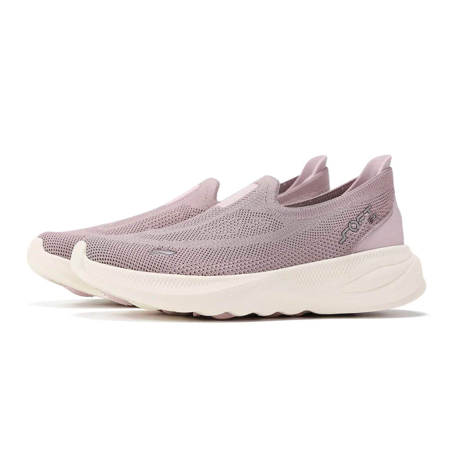 Women Knit Slip On Walking Shoes Breathable Flexible Cushion Sneakers