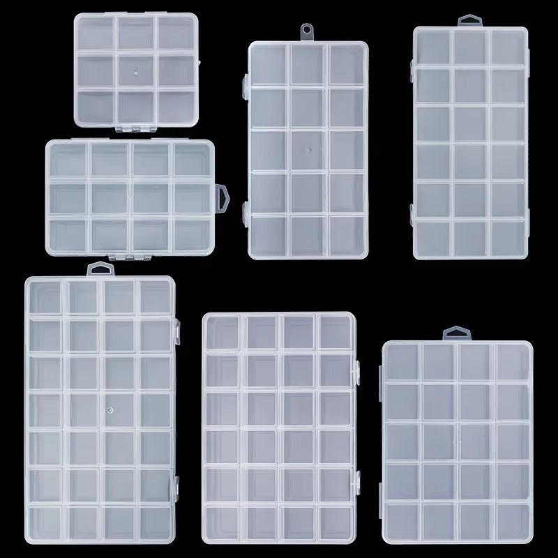 ClearView Transparent Jewelry Storage Box Organizer for Earrings and Beads