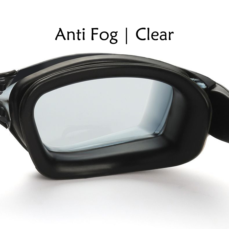 Anti Fog Swimming Goggles with Earplugs & UV Protection