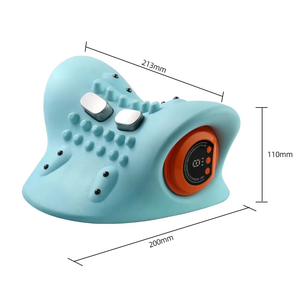 Electric Neck Massager with Heat & Airbag Compression – USB Rechargeable Cervical Spine and Shoulder Relaxation Device