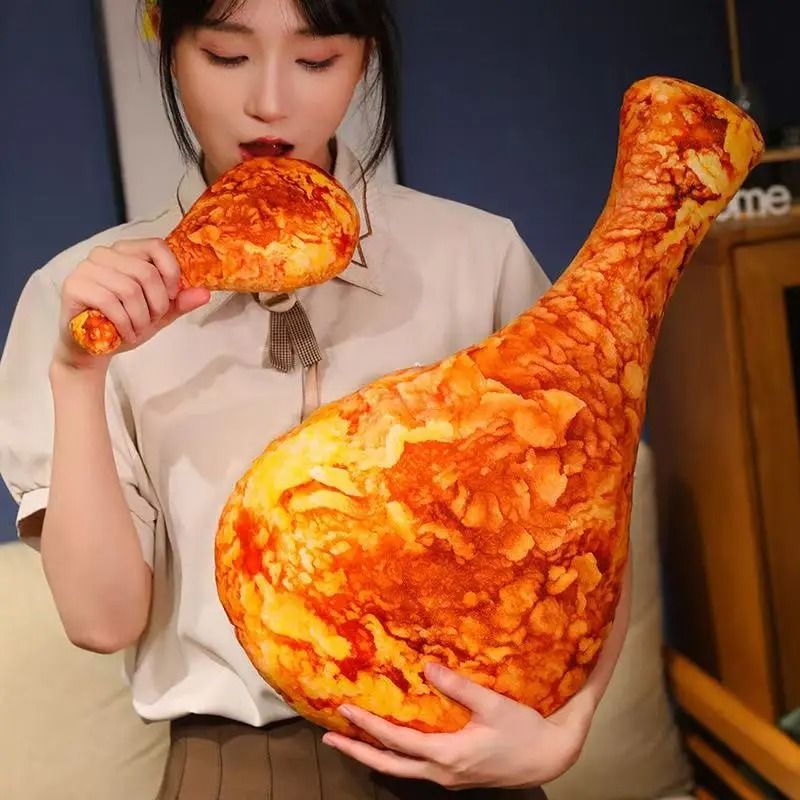 Chicken Leg Plush Pillow Cute Stuffed Food Toy Soft Anime Doll