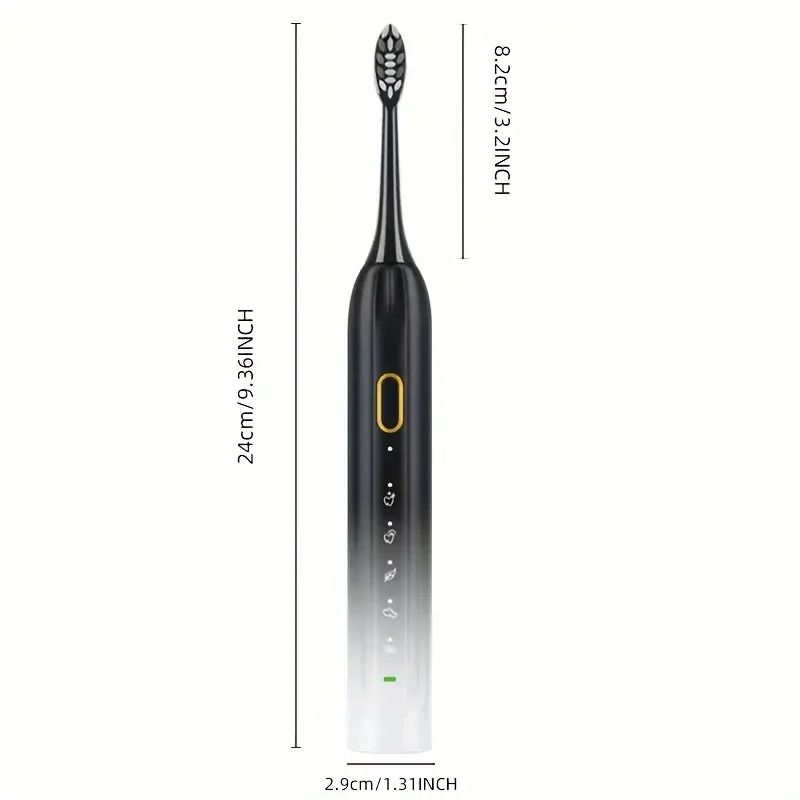 Rotary Electric Toothbrush System | Waterproof Rechargeable Cleaning Suite | Executive 10-Head Dental Sanctuary