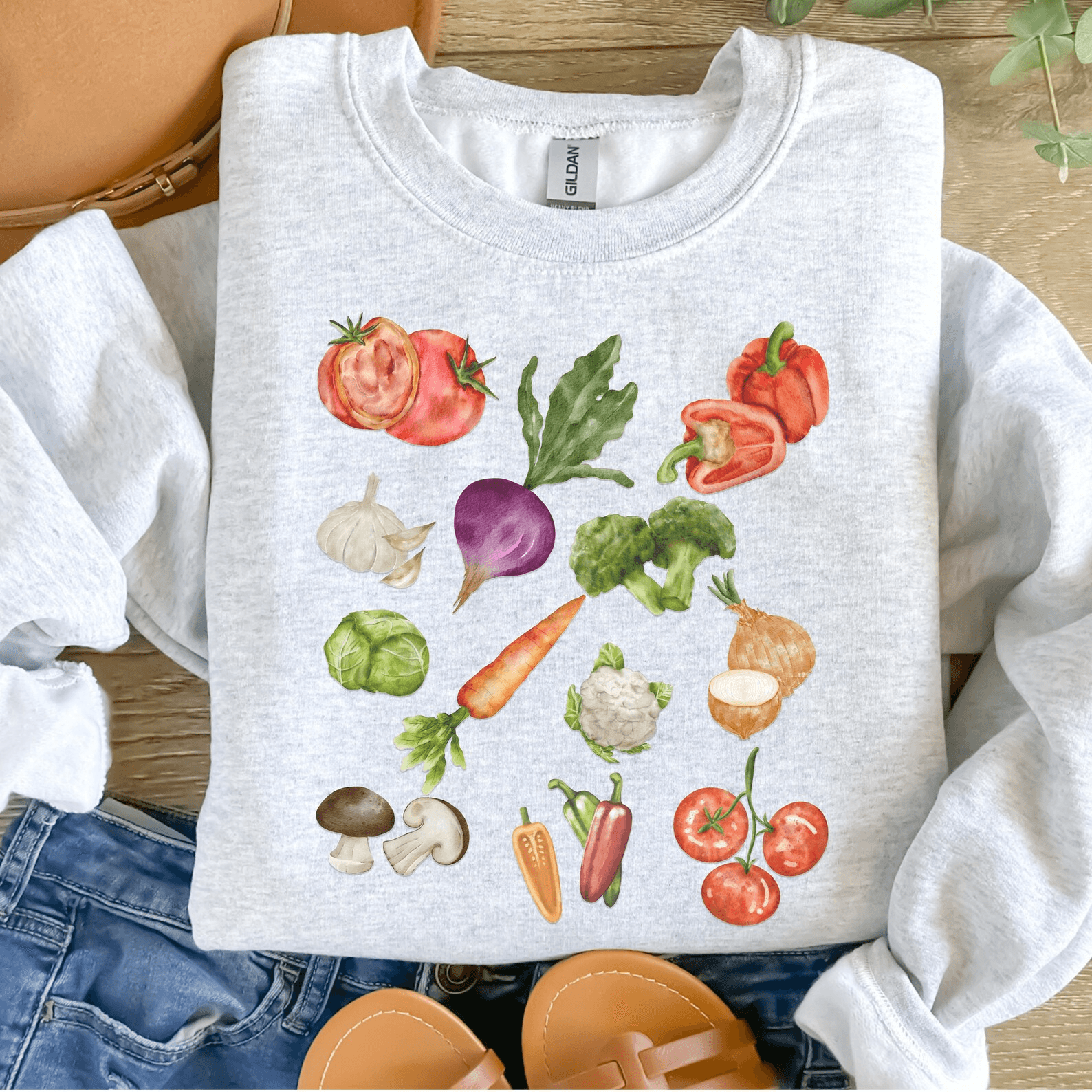 Cottagecore Vegetable Shirt Vintage Garden Tee Plant Lover Canning Season Gift