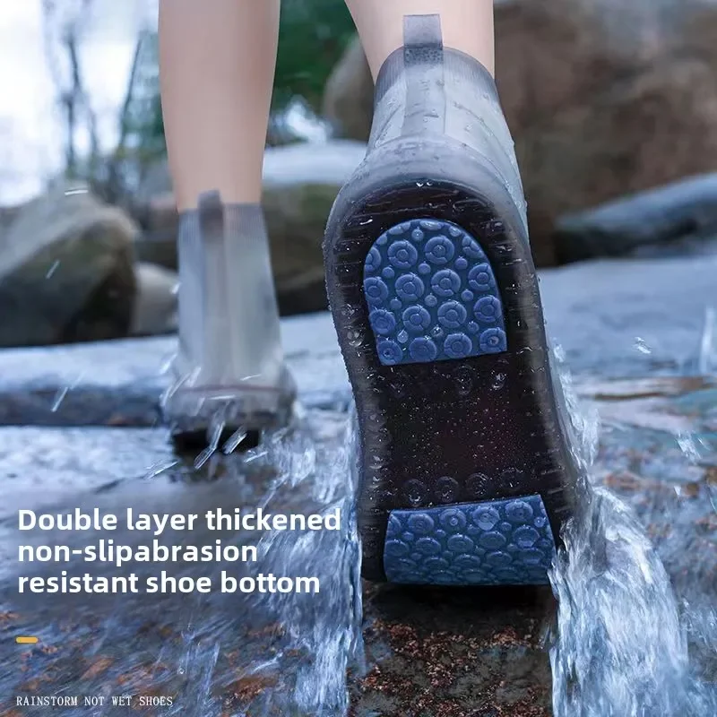 Reusable Silicone Rain Shoe Covers for Travel Waterproof & Wear Resistans