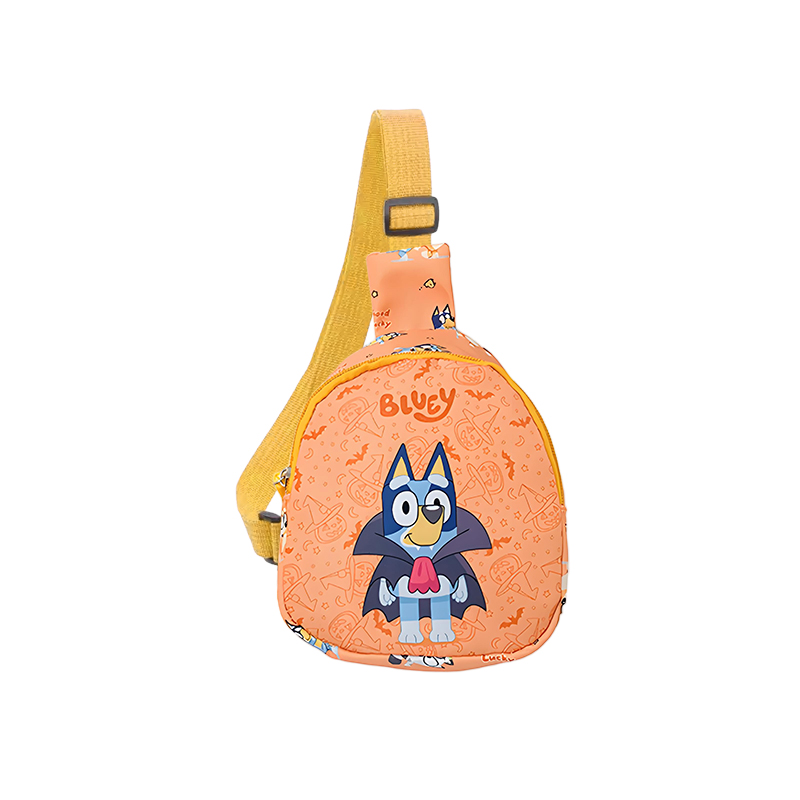 Children Bluey and Bingo Anime Backpack, Cartoon Figure Messenger Bag, Birthday Gift Shoulder Bag