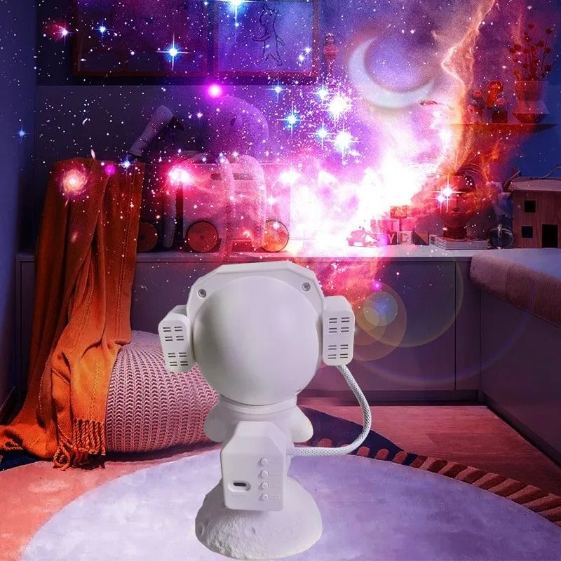 Astronaut Galaxy Projector with Bluetooth Speaker and Starry Sky Night Light for Bedroom