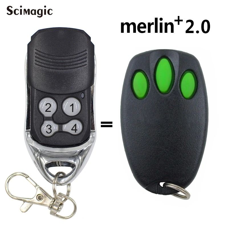 Merlin Compatible Garage Door Remote Control 3 in 1 Universal Replacement