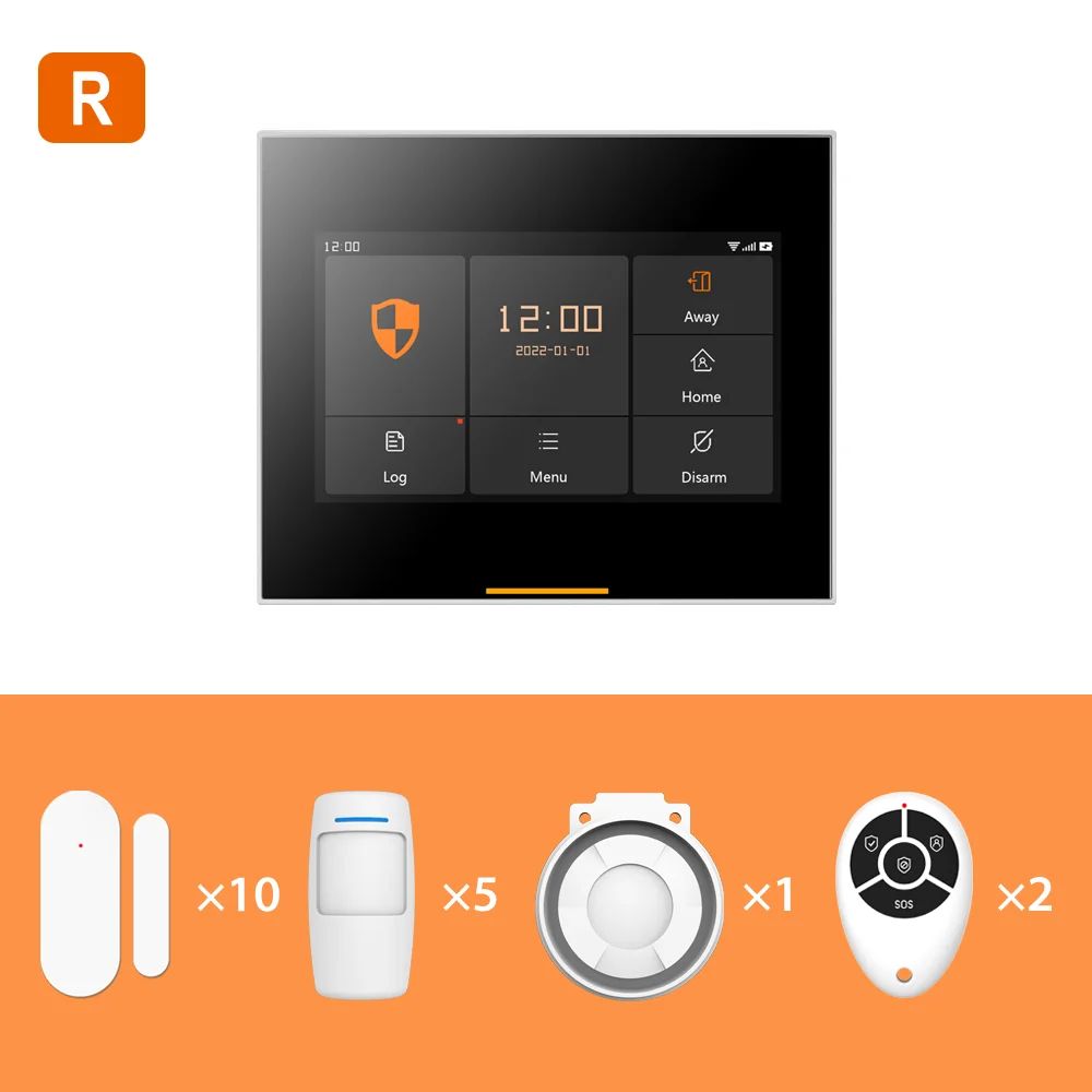Staniot Tuya WiFi Smart Wireless Home Security Alarm Kit