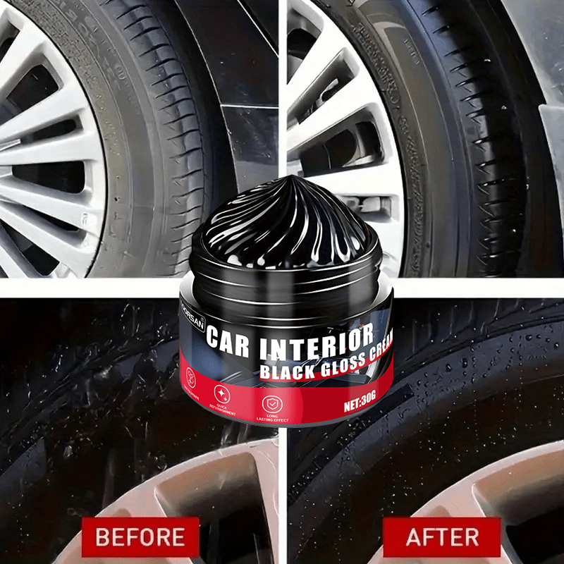Ultimate Tire Shine Wax Restores Faded Paint & Protects from Cracks Enhances Car Interior Finish