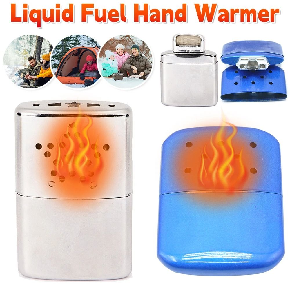 Reusable Liquid Fuel Hand Warmer Portable Metal Pocket Heater