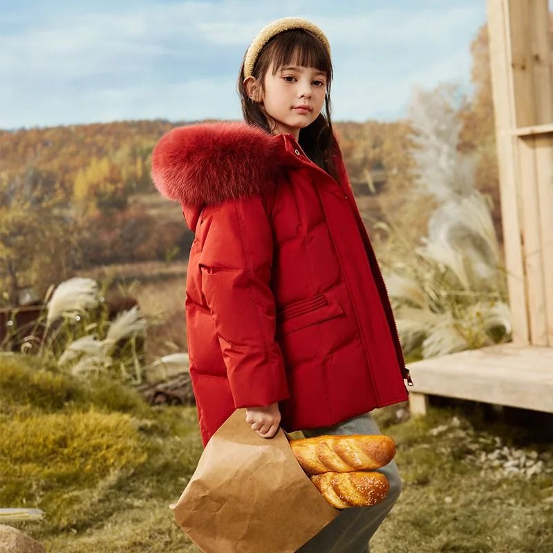 Girls Premium Waterproof Duck Down Winter Parka