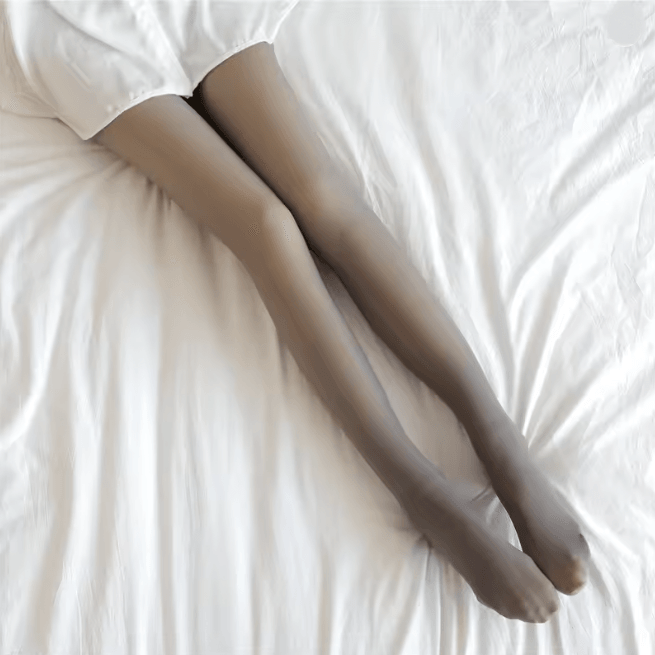 Womens Thermal Tights Warm Translucent High Waist Leggings