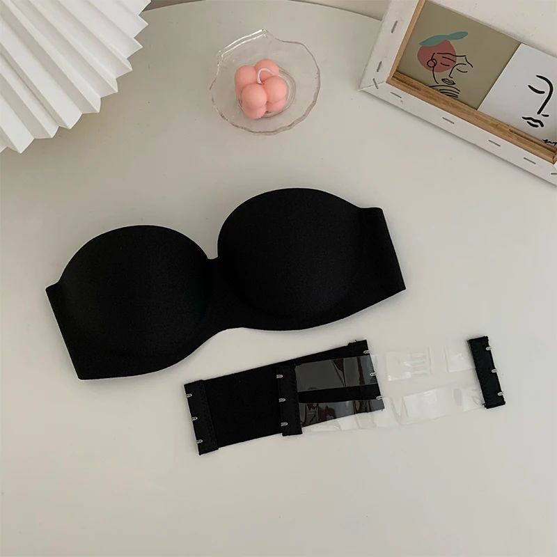 Seamless Anti-Slip Strapless Push Up Bra – Wireless Invisible Tube Top Bralette