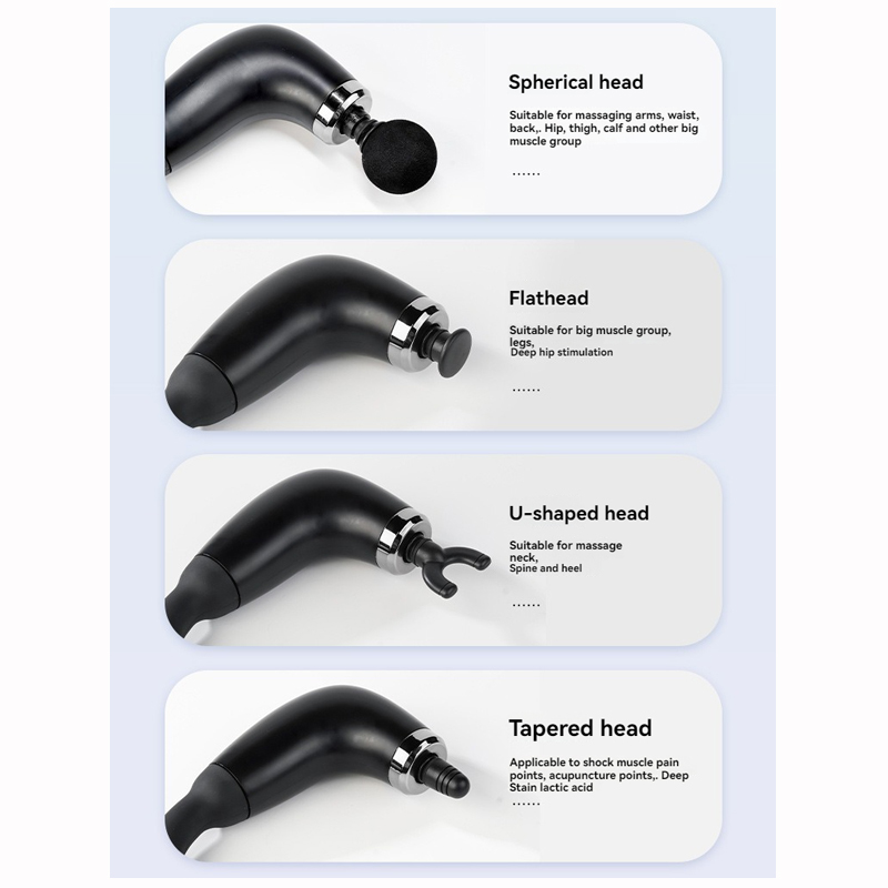 Electric Massage Hammer, Home Handheld Smart Curved Hook Fascia Gun Back Artifact Electric Fascia Gun