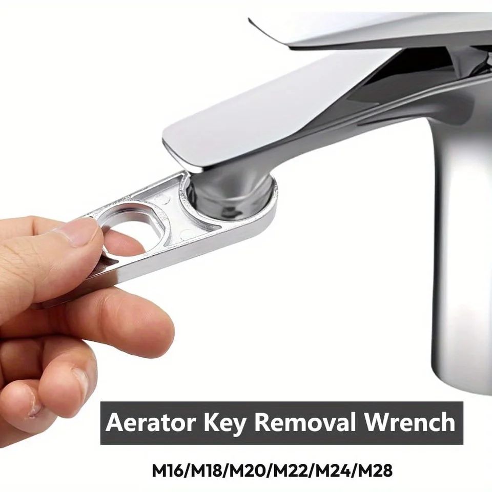 2-in-1 Faucet Aerator Wrench & Water Flow Adjuster Tool