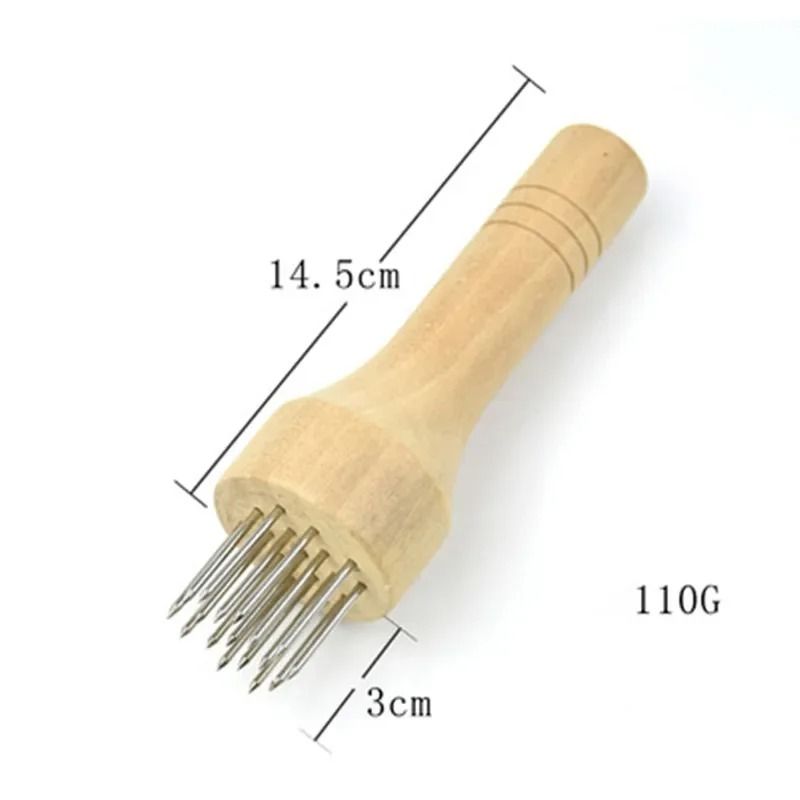 Stainless Steel Meat Tenderizer Needle With Wooden Handle