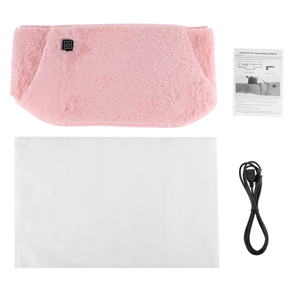 USB Electric Heating Waist Belt Hot Compress Warmer