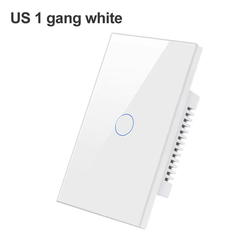 WiFi/Zigbee Smart Light Switch – Touch Control, No Neutral Wire Required, Compatible with Alexa & Google Home