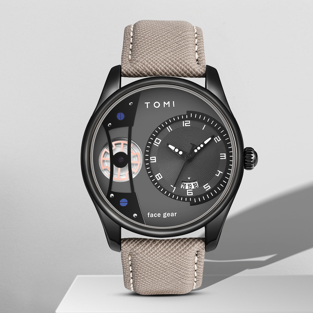 Luxury Quartz Watch for Men, Men's Minimalist Business Quartz Watch, Double Strap Detachable Gift