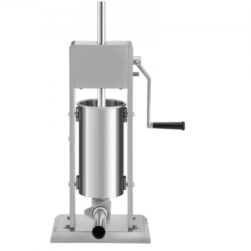 Vertical Manual Sausage Stuffer, Stainless Steel Sausage Filling Machine with Tubes, Suction Base
