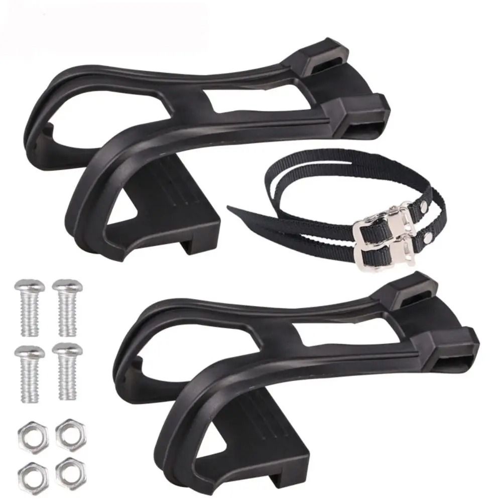 MTB Pedal Harness Set | High-Fidelity Toe Clip Strap Belts & Integrated Bicycle Shoe Casing