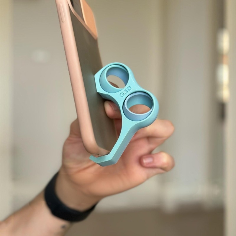 Ergonomic phone grip holder with Finger Stand for Secure One Hand Use