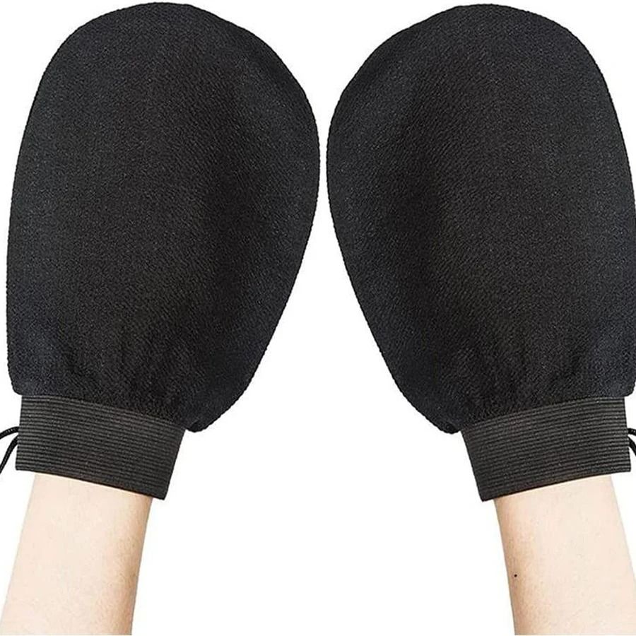 Exfoliating Bath Towel Glove Double Sided Body Scrubber for Deep Clean