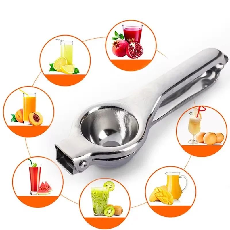 Stainless Steel Lemon Squeezer – Heavy Duty Manual Citrus Juicer Press