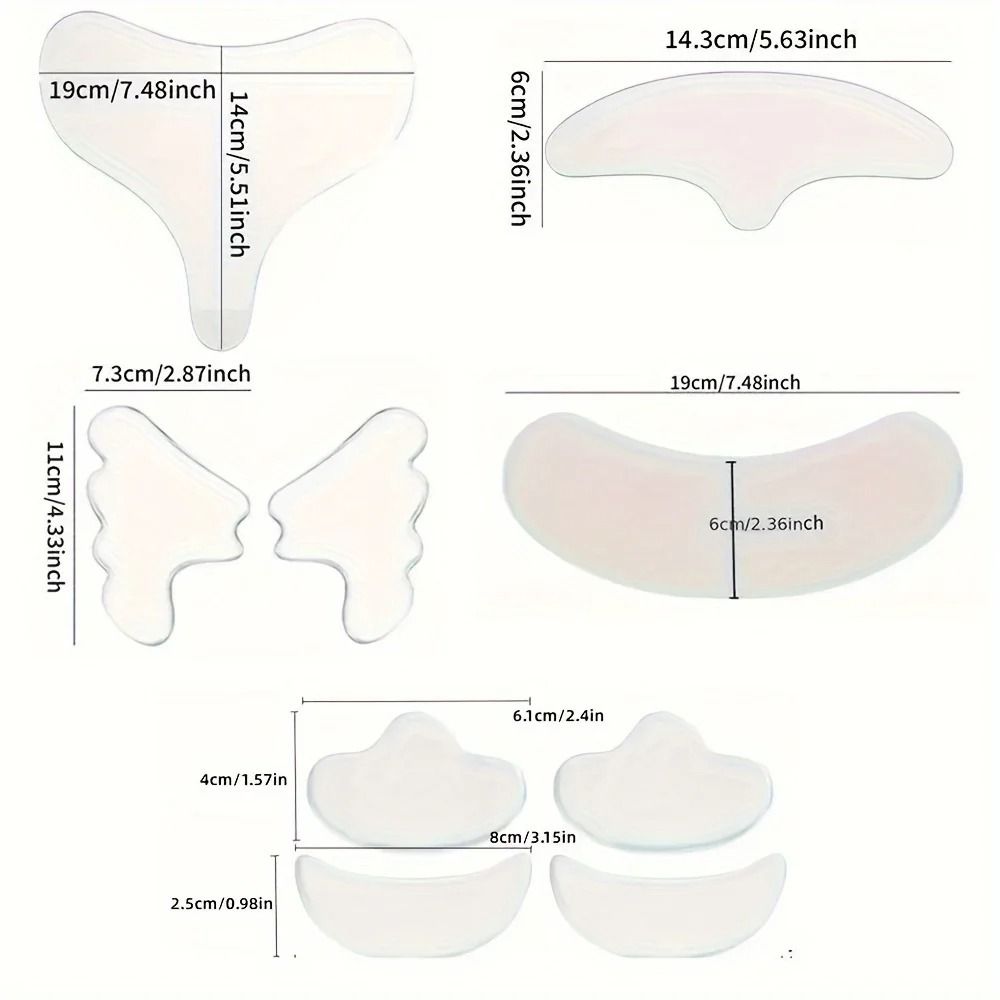 Reusable Silicone Face and Neck Care Patches