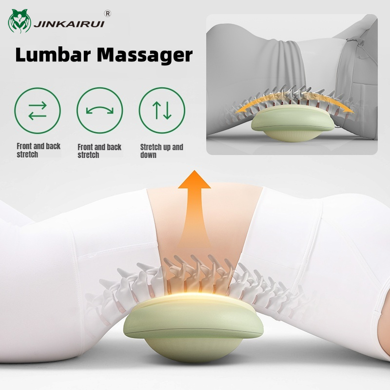 Pulse Heat Lumbar Vertebra Massager, Lift Massager, Waist Curvature Improvement, Compress