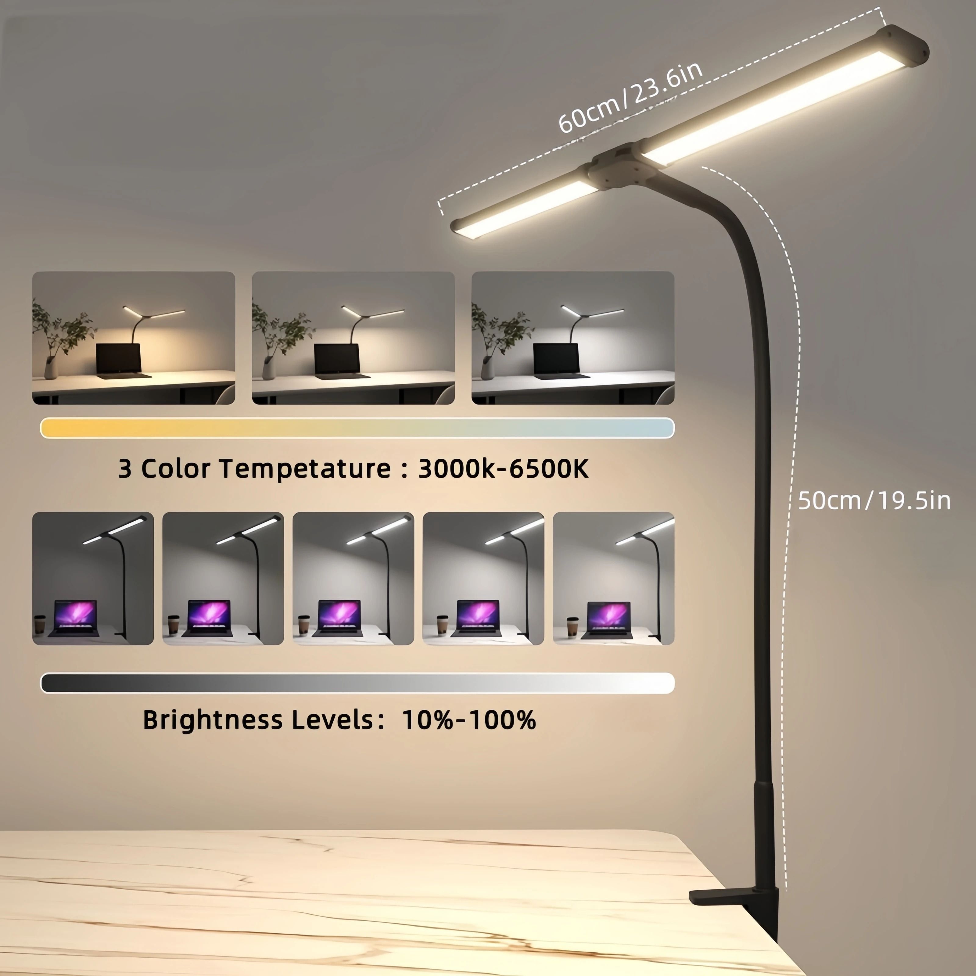 Professional Double Head LED Architectural Desk Lamp