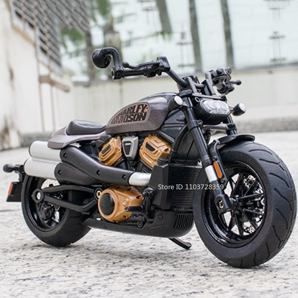 Alloy Diecast Motorcycle Model with Lights & Sound