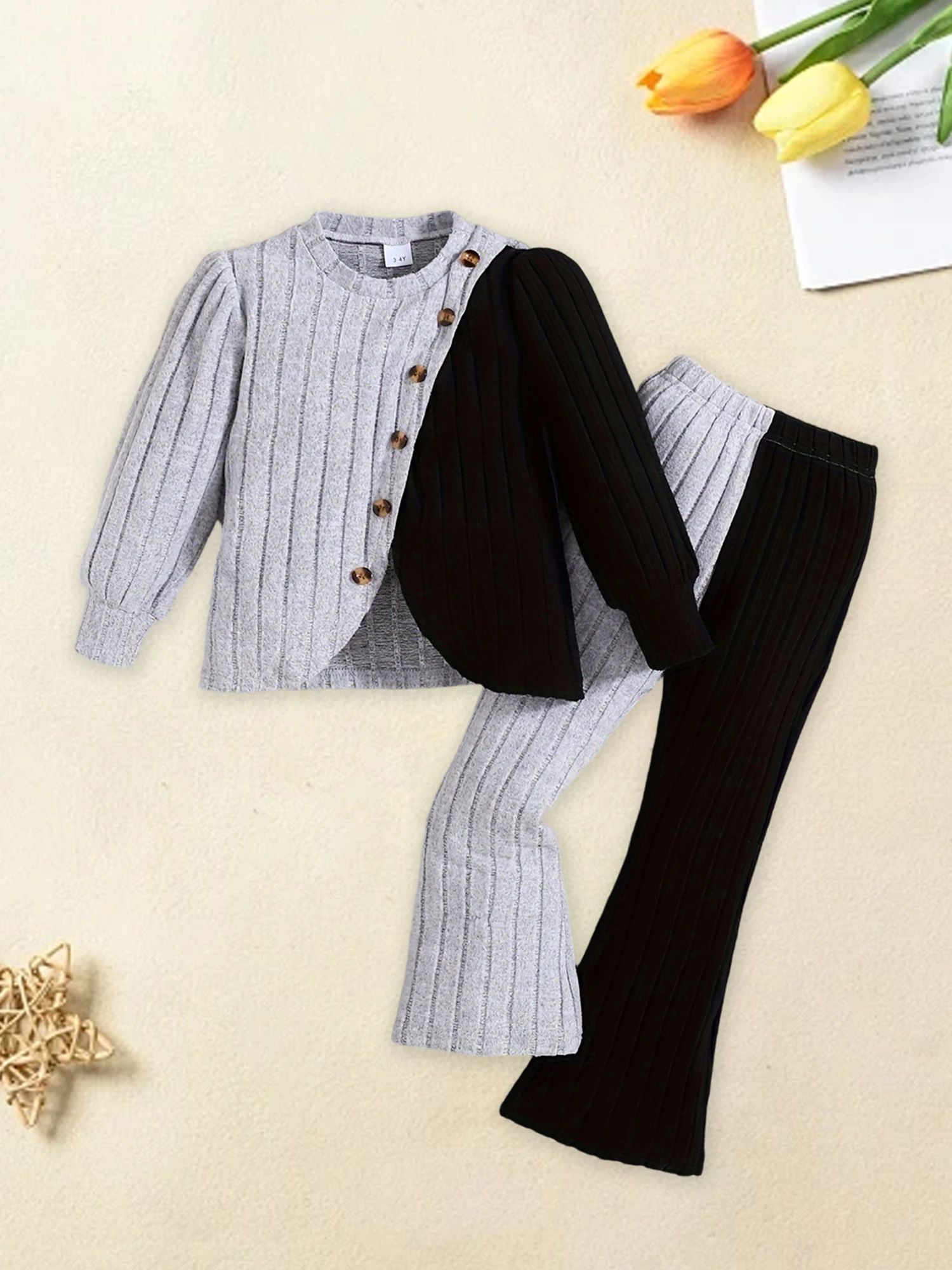 Toddler Girls Winter Fleece Jacket and Snow Pants Set