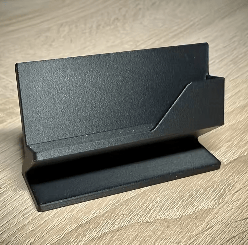 Minimalist Plastic Business Card Holder Desktop Organizer for All Card Sizes