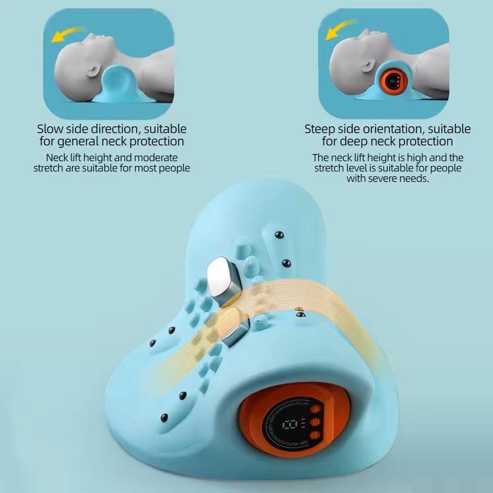 Electric Neck Stretcher with Heating and Cervical Traction Massage